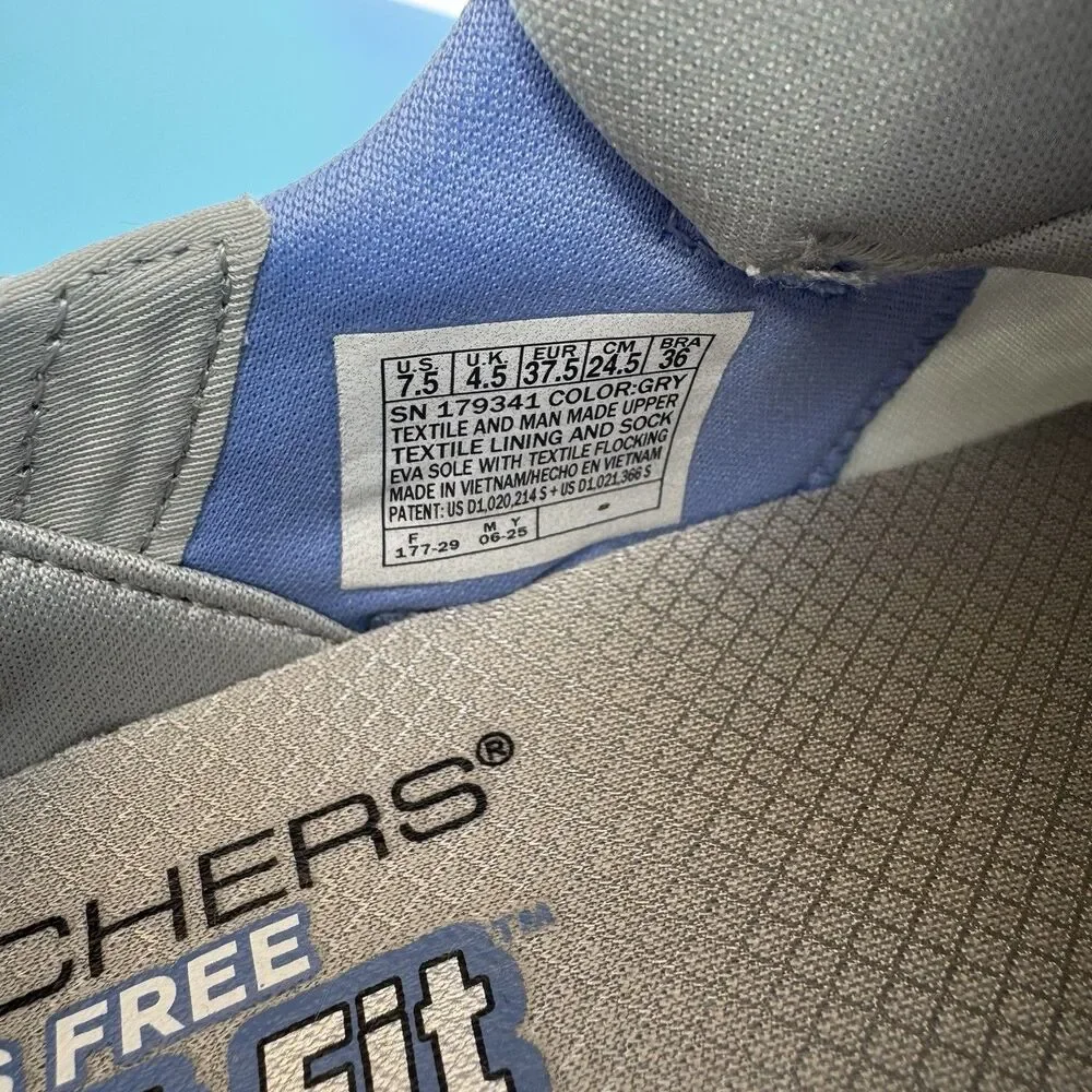 SKECHERS SWIFT FIT HANDS FREE ATHLETIC SNEAKERS SHOES WOMENS 7.5 Gray